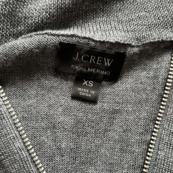 J Crew Merino Wool Zip Sweater - Picture 2 of 2